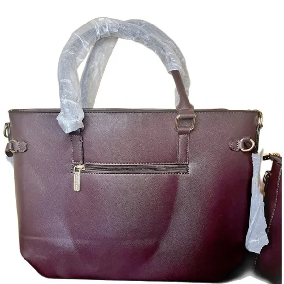 Montana West  3 Pc Bag Set in Maroon - Picture 2 of 9